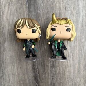 Set of 2 Sylvie Loki Marvel Funko Pop